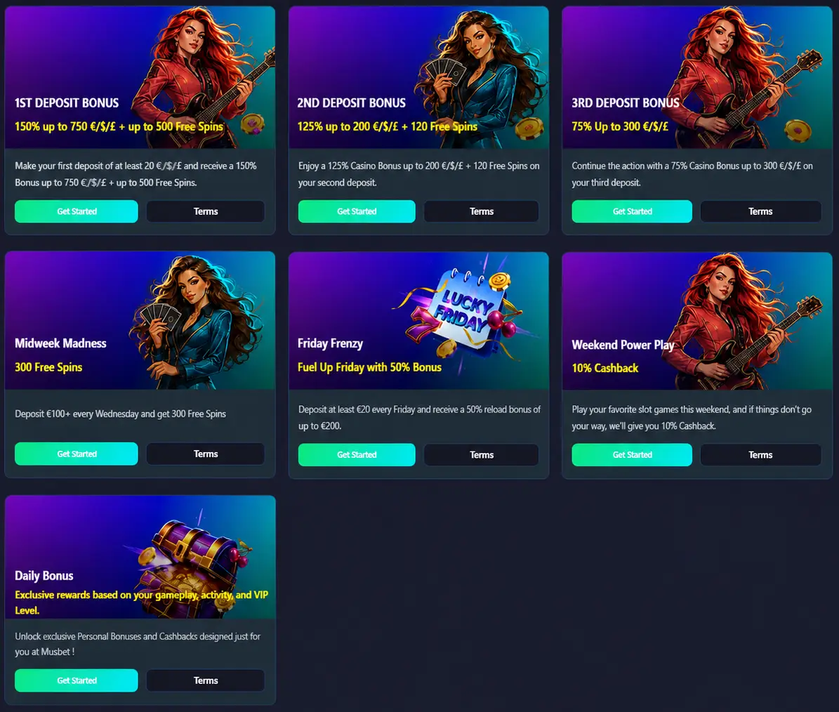 musbet casino bonuses